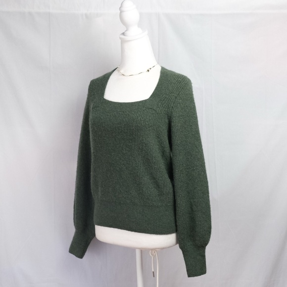 Madewell melwool square neck sweater. Size XS - Picture 5 of 7